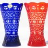 Hand Cut Lead Crystal Flower Vase