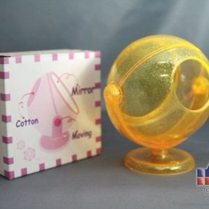Mirror With Cotton Balls Dispenser