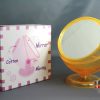 Mirror With Cotton Balls Dispenser