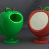 Apple Mirror w/ Cotton Container