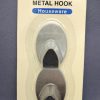 METAL HOOK OVAL MEDIUM 2PCS/CARD