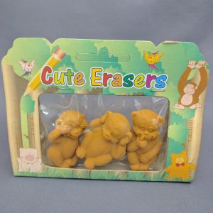 CUTE ERASER 3 MONKEYS
