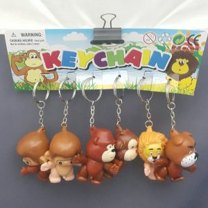 PEEWEE ANIMAL KEY HOLDER 6PCS/CARD