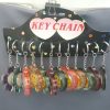 SMILE GLITTER HEART & FLOWER KEYCHAIN