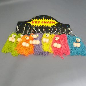 KEY CHAIN LONG HAIR (12/CARD)