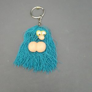 KEY CHAIN LONG HAIR (12/CARD)