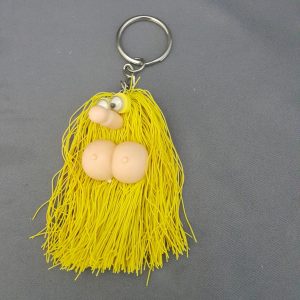 KEY CHAIN LONG HAIR (12/CARD)