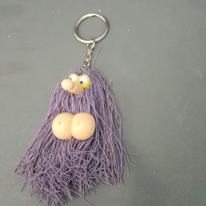 KEY CHAIN LONG HAIR (12/CARD)