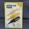 STICK ON PENS (3/CARD)