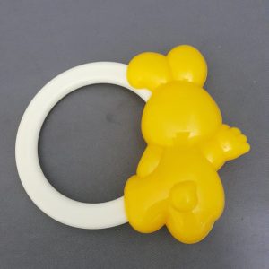 BABY RATTLE RING W/ RABBIT