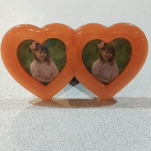 TWIN HEART PHOTO FRAME