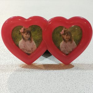 TWIN HEART PHOTO FRAME