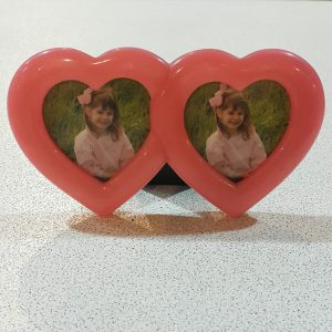 TWIN HEART PHOTO FRAME