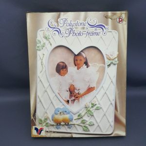 POLYSTONE PHOTO FRAME LOVE BIRD