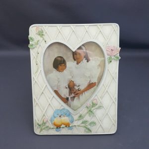 POLYSTONE PHOTO FRAME LOVE BIRD
