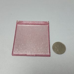 Small Square Mirror w/ Glitter Finish