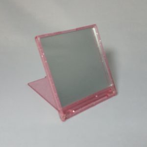 Small Square Mirror w/ Glitter Finish
