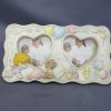 POLYSTONE PHOTO FRAME TWIN HEART