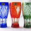 HAND CUT LEAD CRYSTAL FLOWER VASE