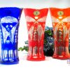 HAND CUT LEAD CRYSTAL FLOWER VASE