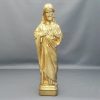 GOLD PAINTED JESUS STATUE