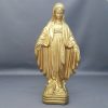 GOLD PAINTED MARY STATUE