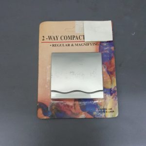 TWO-WAY COMPACT MIRROR SILVER COLOR