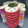 MULTI COLORED PAPER LANTERN 5 SIDES