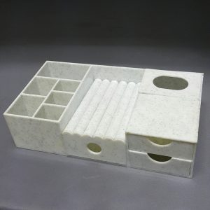 COSMETIC ORGANIZER W/ MIRROR