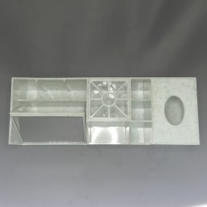 COSMETIC ORGANIZER W/ MIRROR