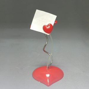 CARD CLIP LIPS W/ HEART