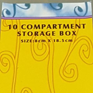 10 COMPARTMENT STORAGE BOX