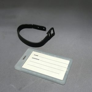 LUGGAGE TAG TRANSPARENT RECT.