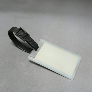 LUGGAGE TAG TRANSPARENT RECT.