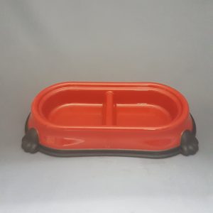 Dog Dish 2 Compartment Rect.