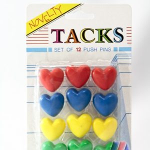 HEART PUSH PIN (12/CARD)