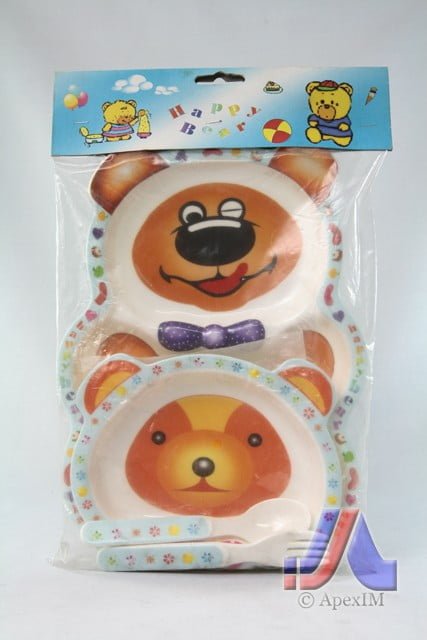 CHILDREN DINNER SET HAPPY BEAR CHILDREN DINNER SET HAPPY BEAR