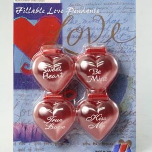 FILLABLE LOVE PENDANT 4 PCS/CARD