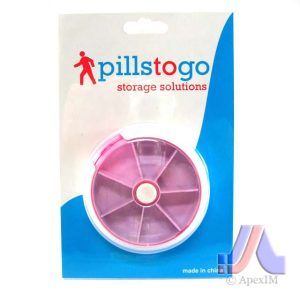 ROTARY PILL BOX (PINK)