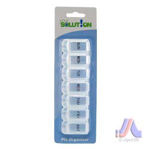 PUSH BUTTON PILL ORGANIZER