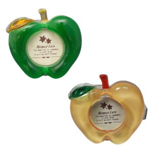 Glossy Green Apple Circular Picture Frame (Plain / Glow in the Dark)