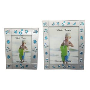 Baby Photo Frame Blue Car Design
