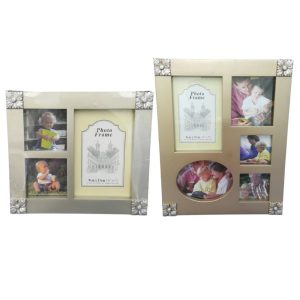 Flower Emblem Collage Photo Frame