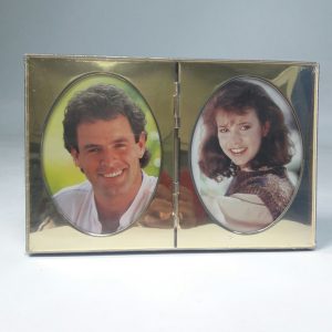 Twin Photo Frame Oval 3 1/2 X 5