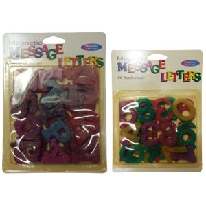 Magnetic Message Glittered Letters or Numbers