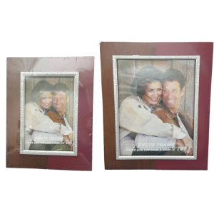 Photo Frame Two Tone Brown & Red