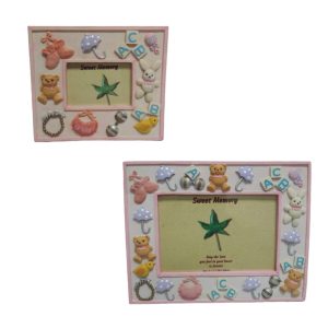 Pink Bear Alphabet Photo Frame