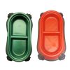 Dog Dish 2 Compartment Rect.