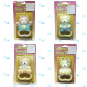 Bear Animal Plastic Baby Rattle - 4 designs